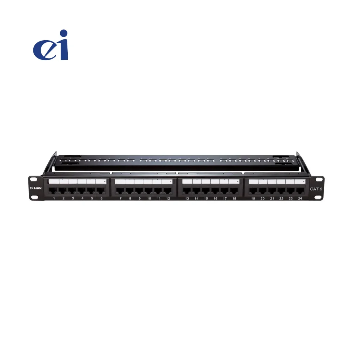 پچ پنل شبکه دی لینک 24 پورت CAT6 UTP NPP-C61BLK241