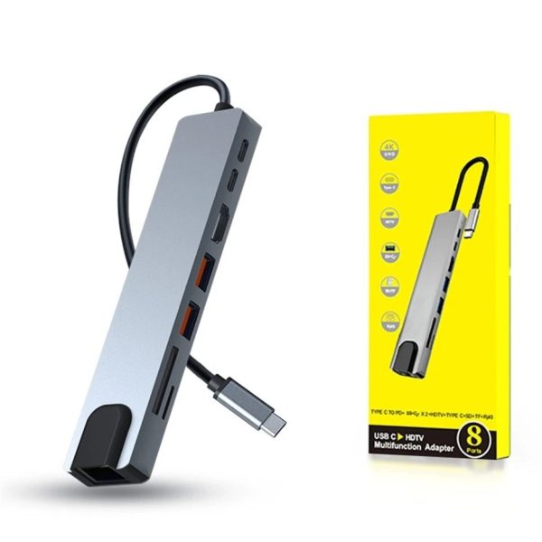 هاب Type-C تایپ سی 8کاره مدل 2017 رویال