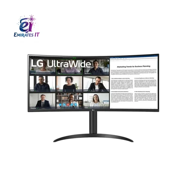 مانیتور خمیده ال جی 34 اینچ مدل 34WR55QK-B