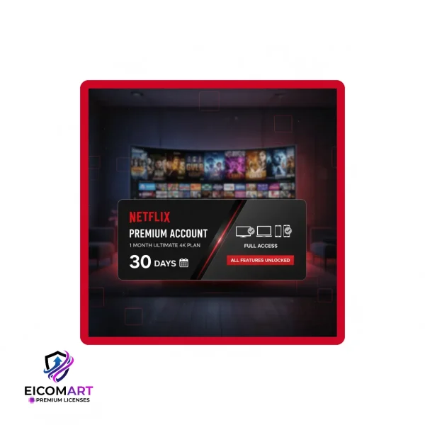 اشتراک یک ماهه نتفلیکس 4K پلن کامل